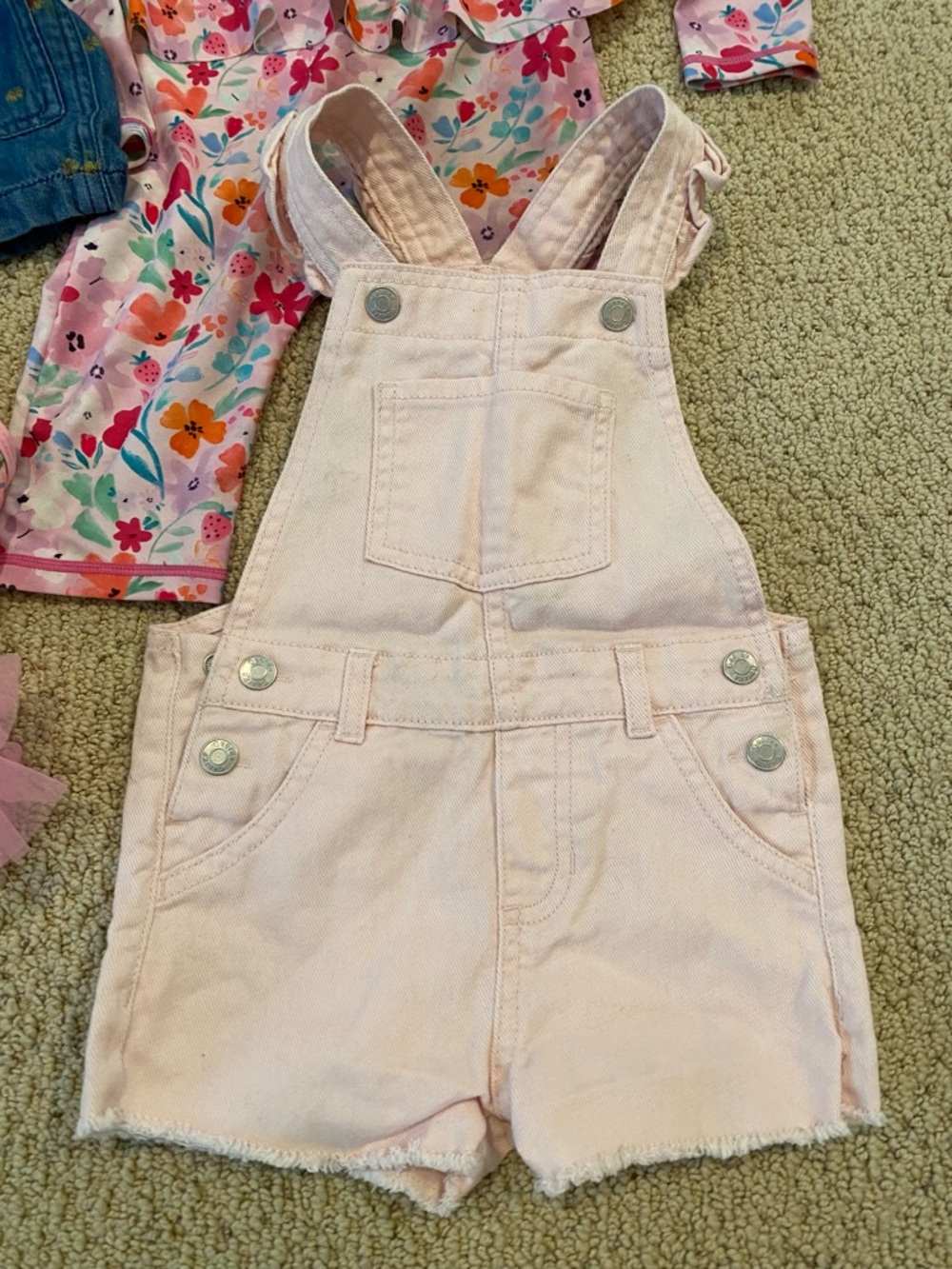 Girls 2T Summer Clothing Lot 2yr Toddler Bathing Suit Shorts Romper Shirt Bundle - Picture 6 of 6